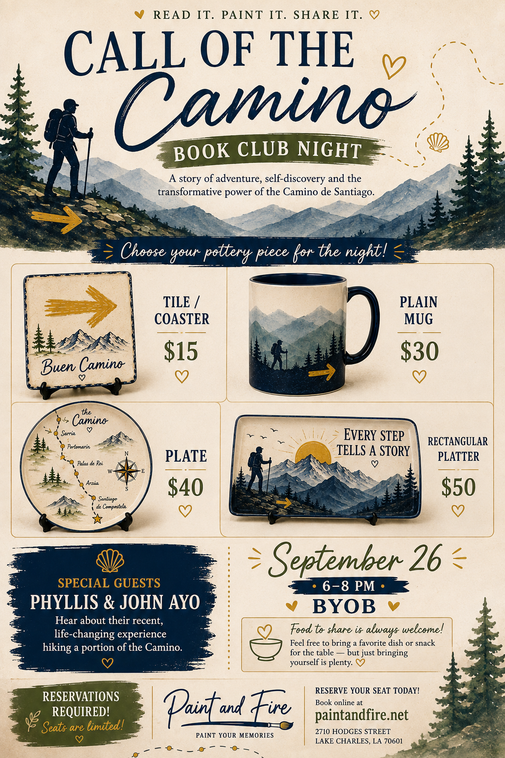 Book Club Night: The Call of the Camino – September 26 (6–8pm)