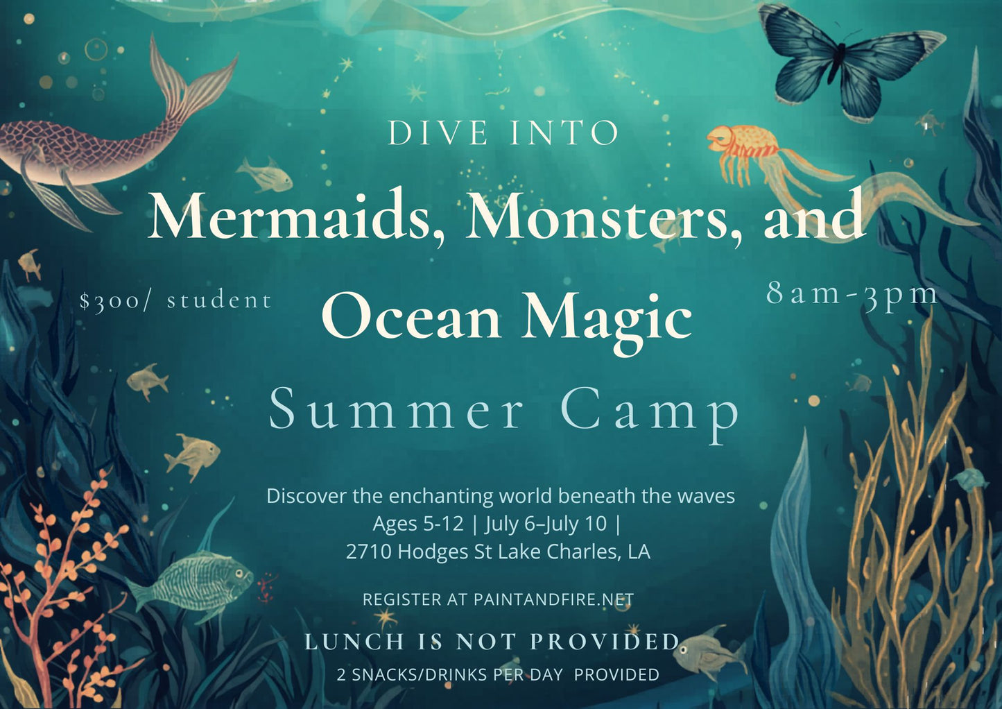 Mermaids, Monsters, and Ocean Magic Art Camp | July 6–10