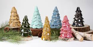 Hand built Ceramic Christmas Trees-ADULTS ONLY