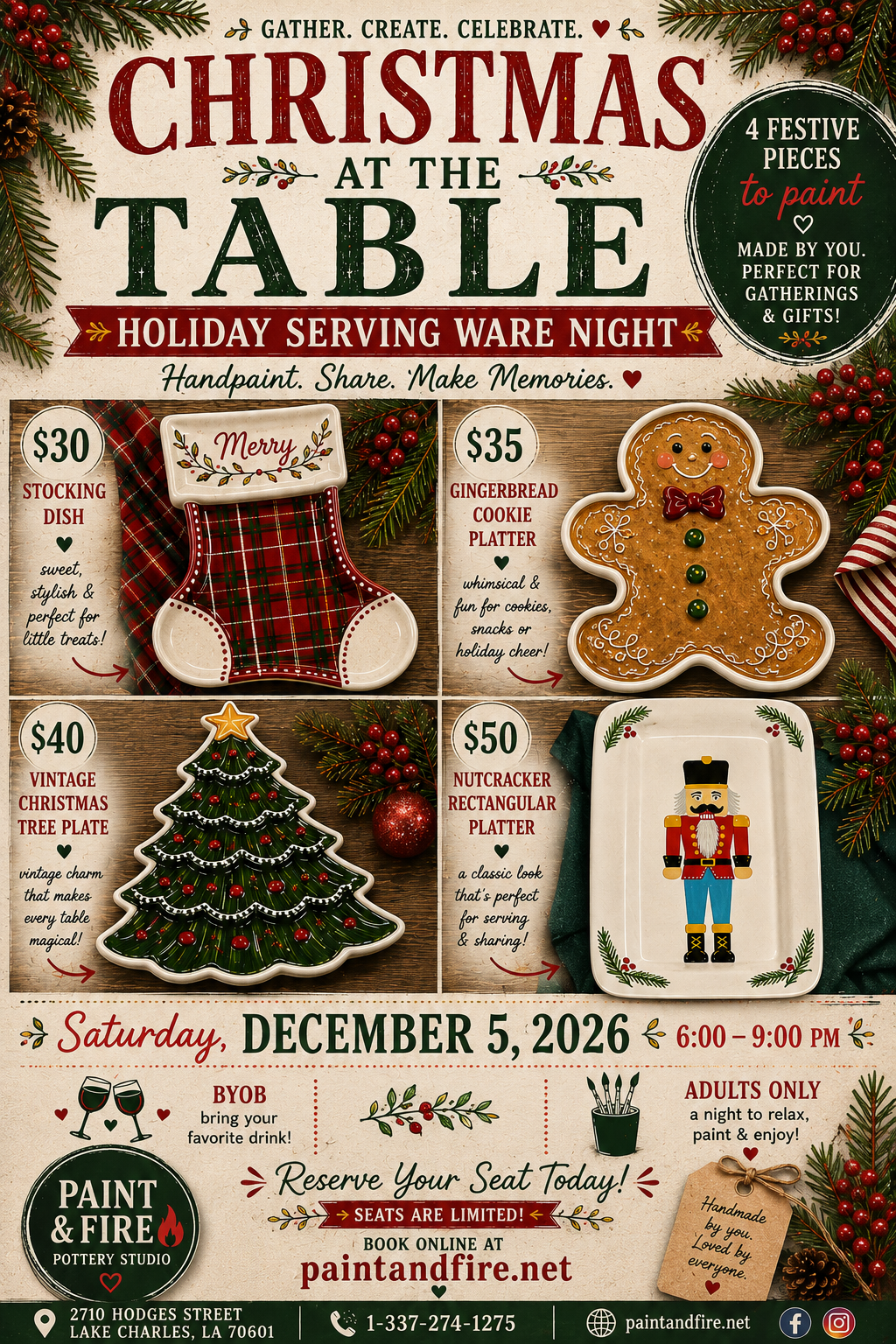 Christmas at the Table – December 5 (6–9pm)