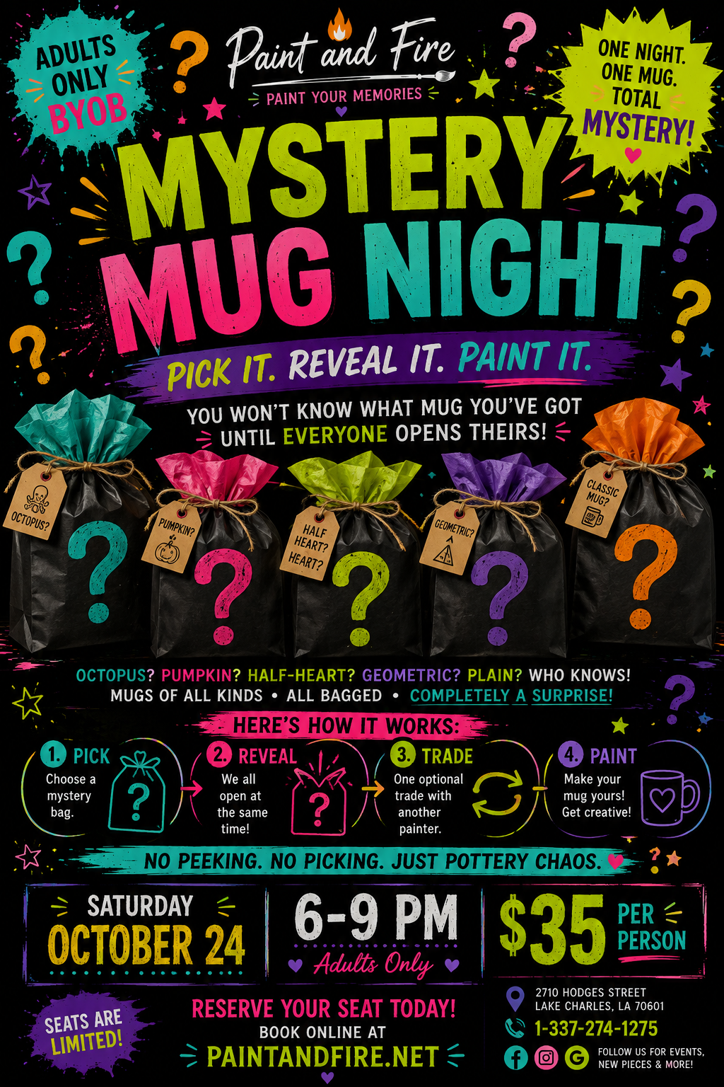 Mystery Mug Night – October 10