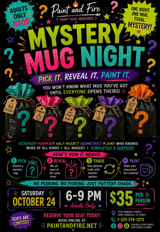 Mystery Mug Night – October 24 (6–9pm)